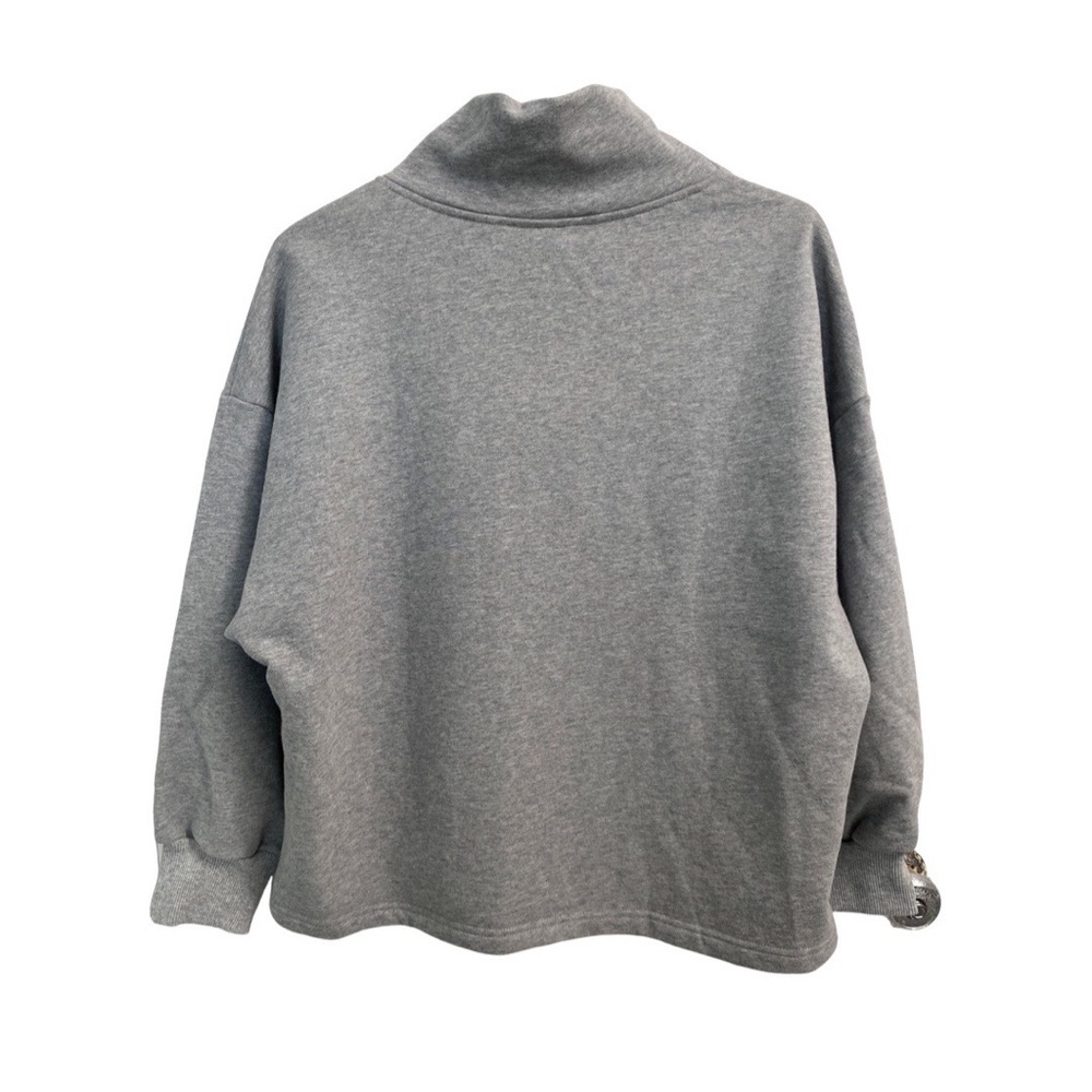 Nap Loungewear Oversized Boxy Heather Gray Sweatshirt Size Small New — image 5 of 8